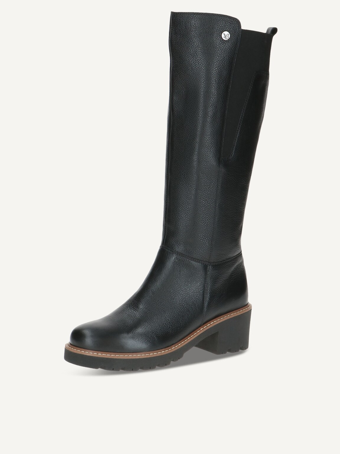Caprice, Leather Boots - black warm lining BLACK NAPPA, image 1 of 5