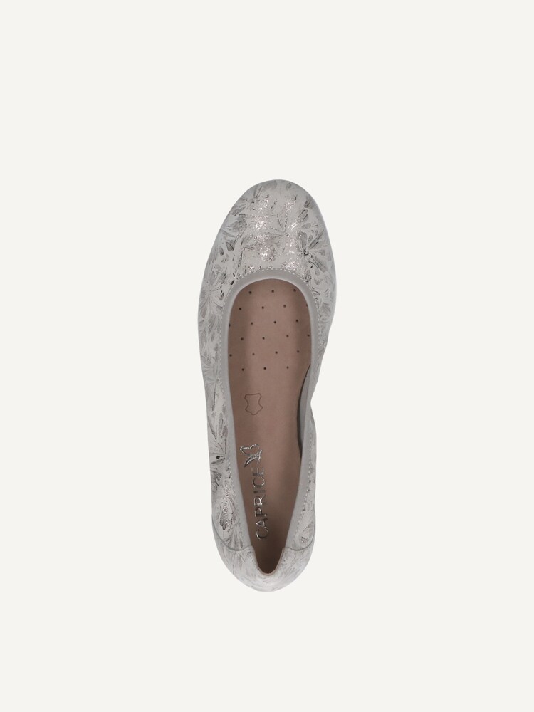 Caprice, Ballerine en cuir - blanc OFFWHITE/SILV., Image 4 of 5