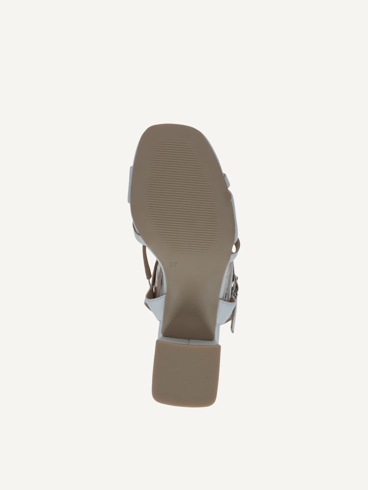 Caprice, Sandale à talon en cuir - blanc WHITE NAPPA, image 5 sur 5