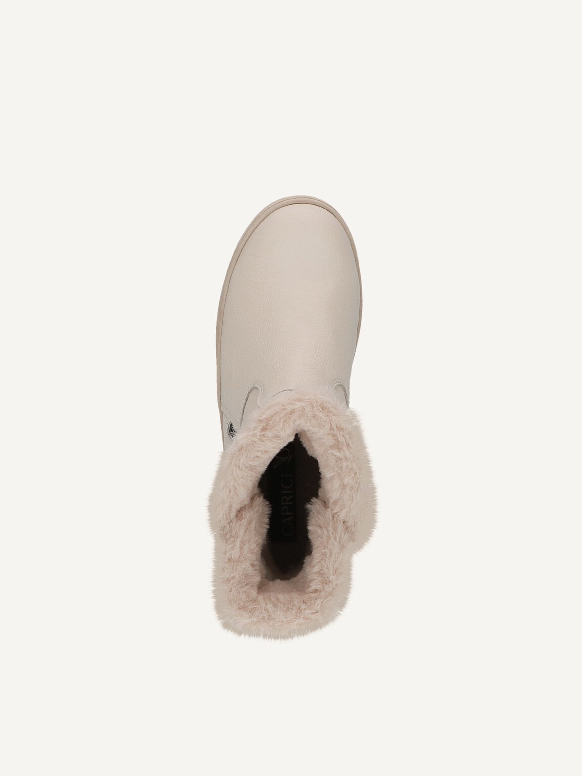 Caprice, Leather Bootie - beige warm lining CREAM NAPPA, image 6 of 6