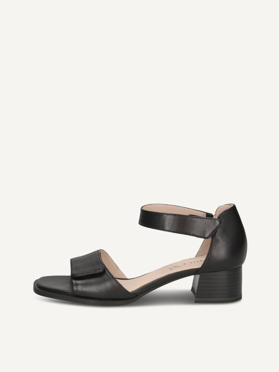 Caprice, Leather Heeled sandal - black BLACK NAPPA, image 2 of 5