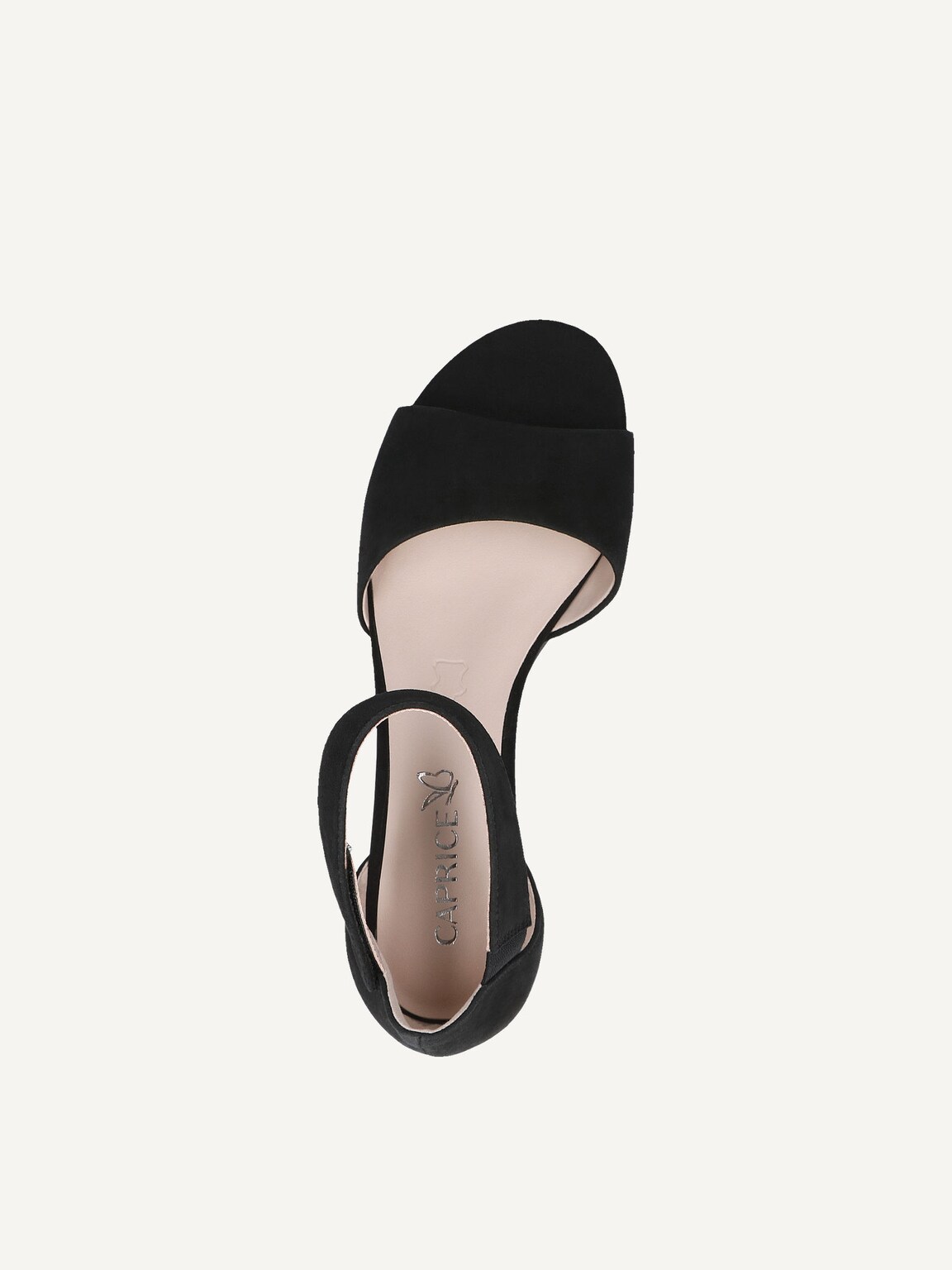 Caprice, Leather Heeled sandal - black BLACK SUEDE, image 5 of 5