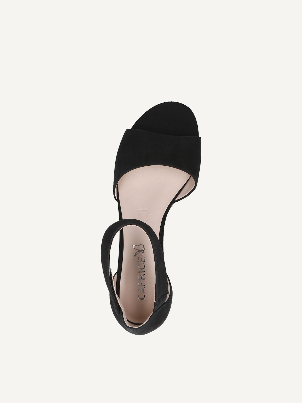 Caprice, Sandale à talon en cuir - noir BLACK SUEDE, image 4 sur 5