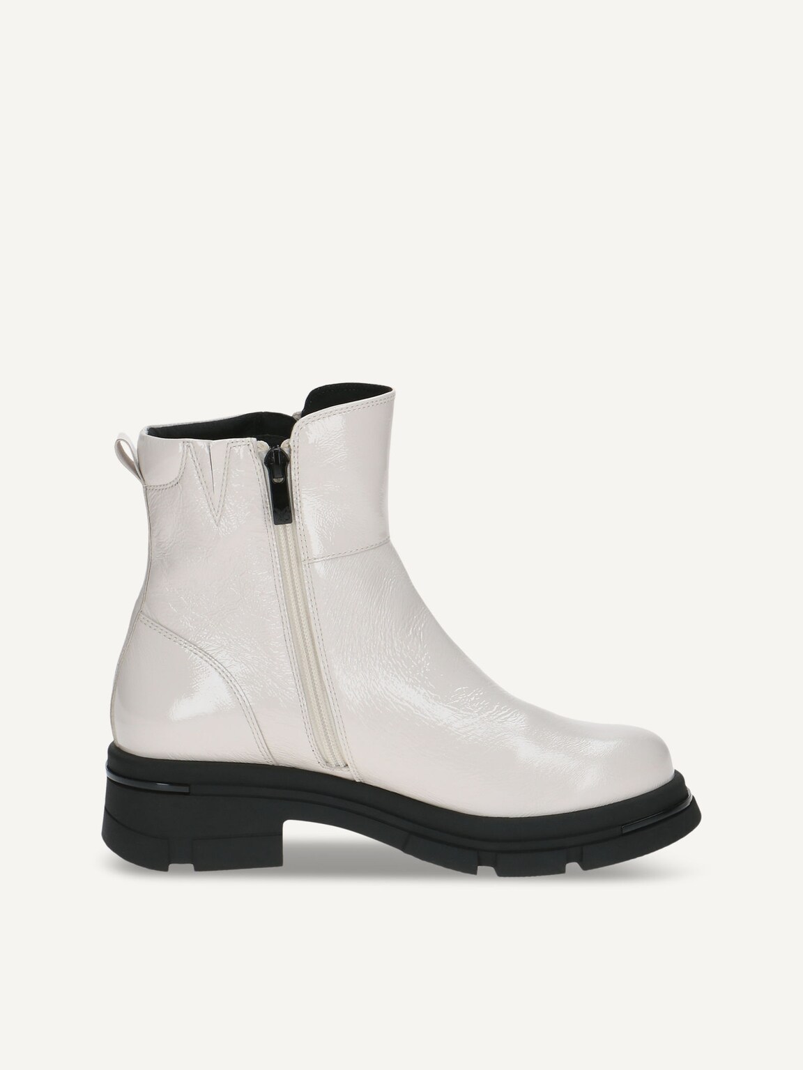 Caprice, Leather Bootie - white WHITE NAPLAK, image 3 of 5