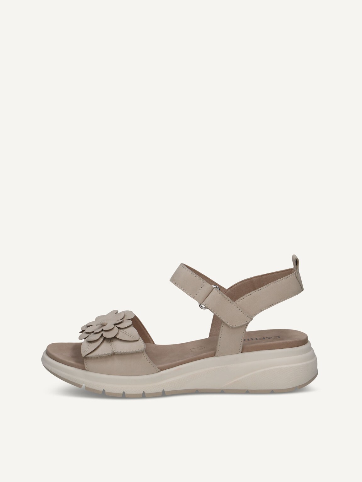 Caprice, Leather Sandal - white SNOW NUBUC, image 3 of 6