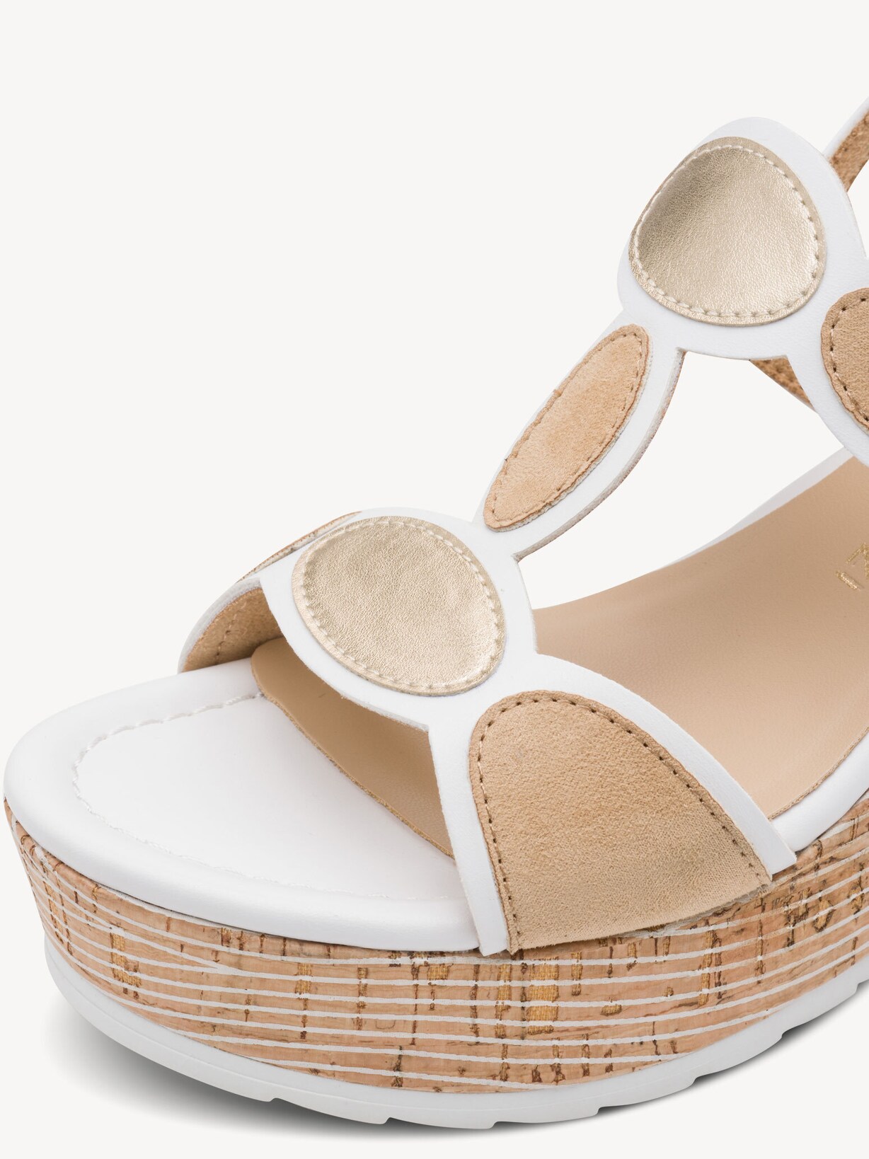 Marco Tozzi, Sandály - bílá WHITE COMB, obrázek 5 z 7