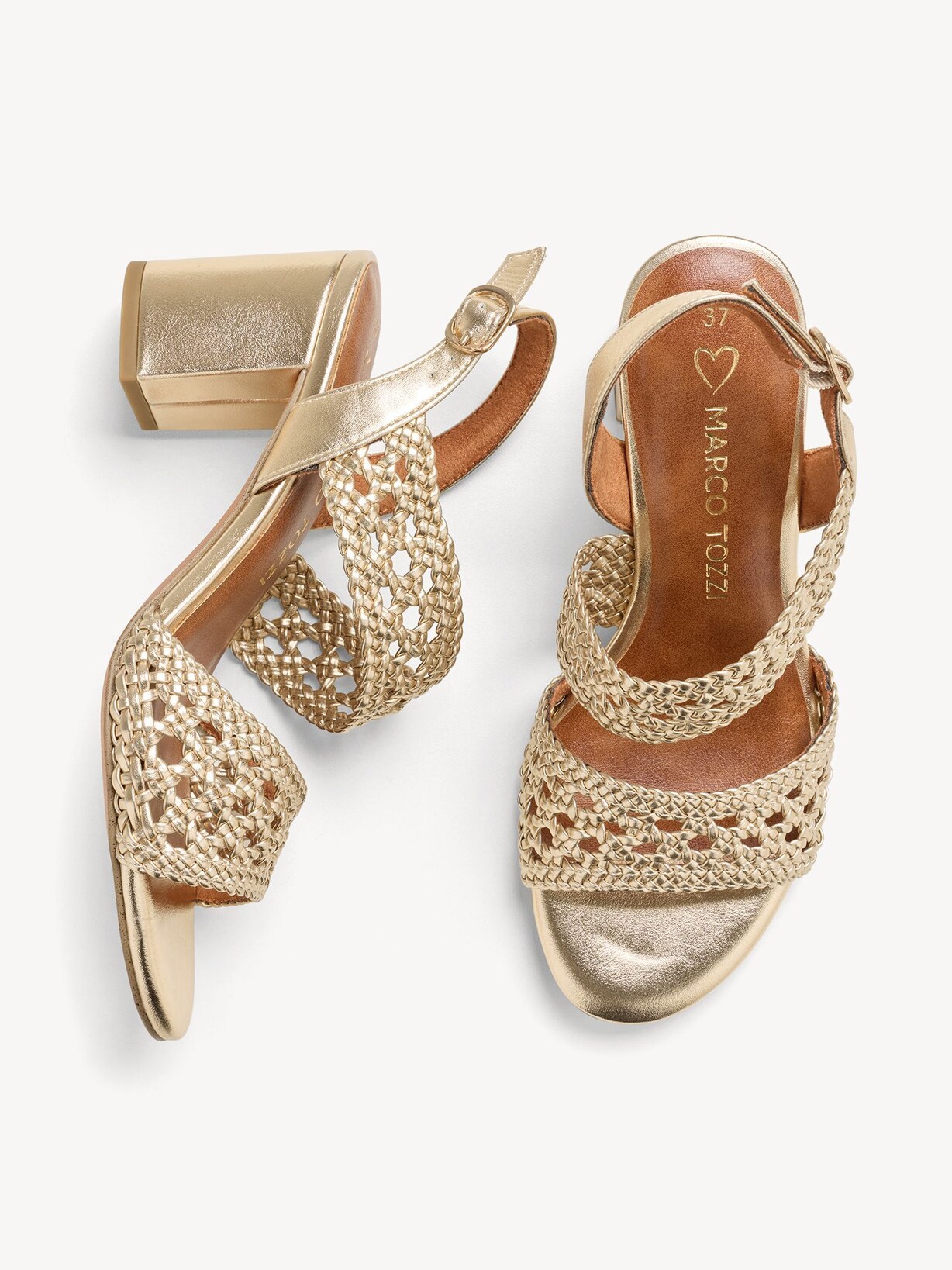Marco Tozzi, Sandalette GOLD, billede 8 af 8