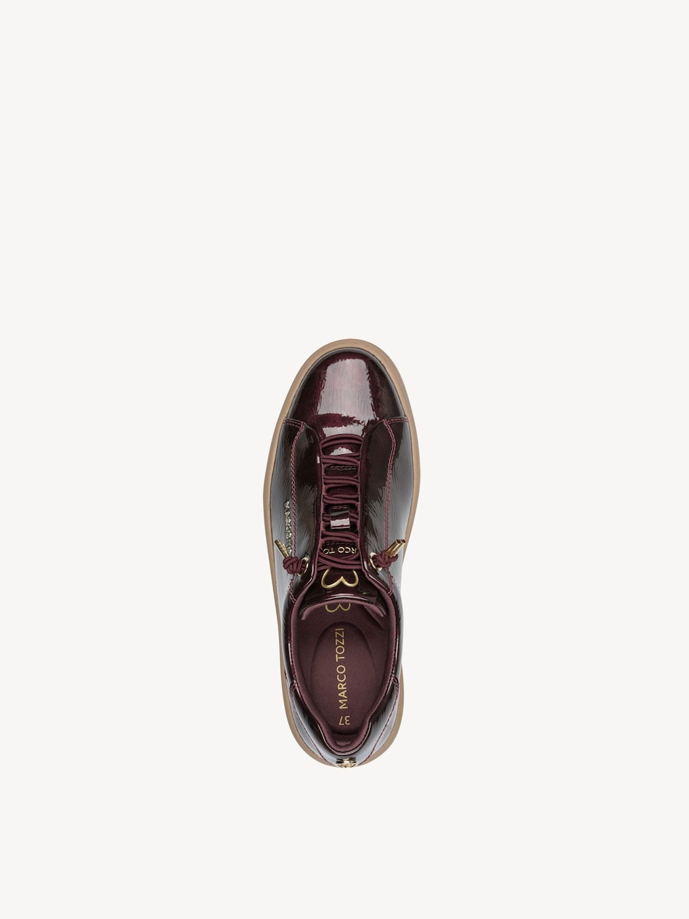 Marco Tozzi, Sneaker - red MULBERRY PAT., image 5 of 6