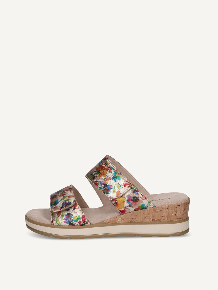 Caprice, Leather Mule - metallic FLOWER METAL., image 3 of 6