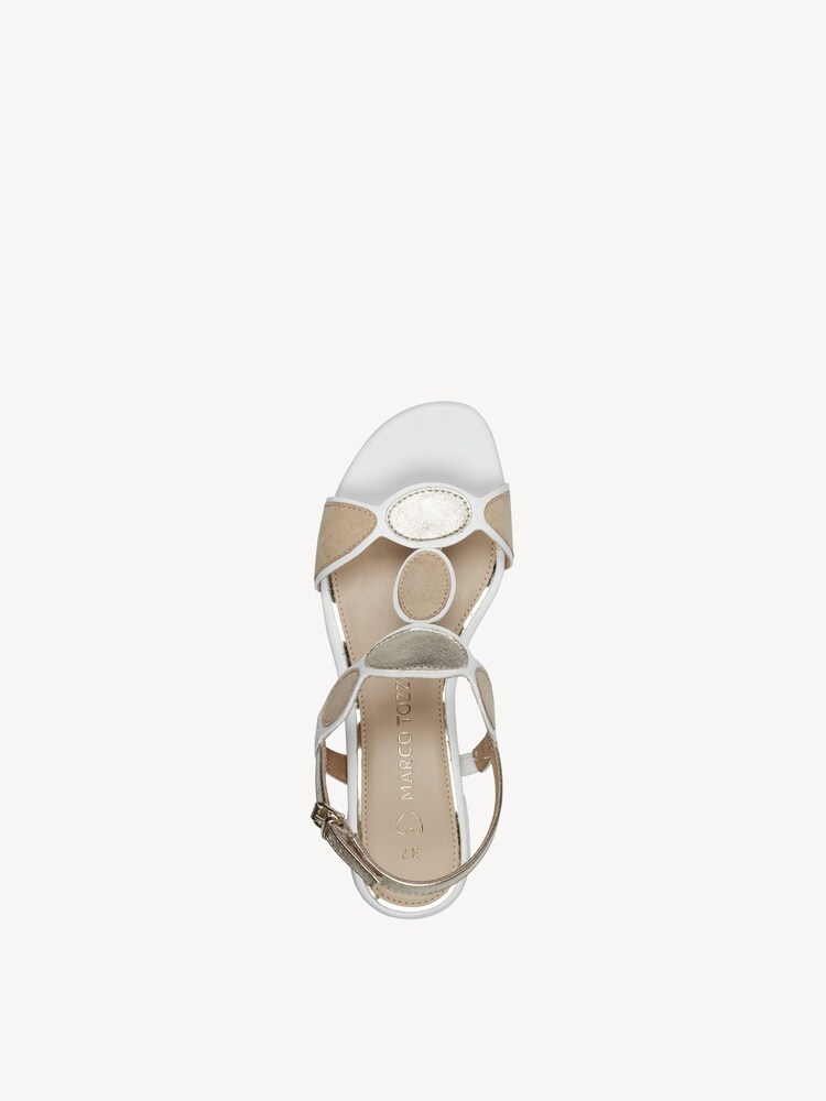 Marco Tozzi, Sandalo - bianco WHITE COMB, immagine 3 di 6