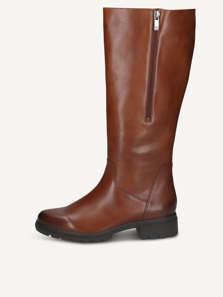 Caprice, Leather Boots - brown COGNAC NAPPA