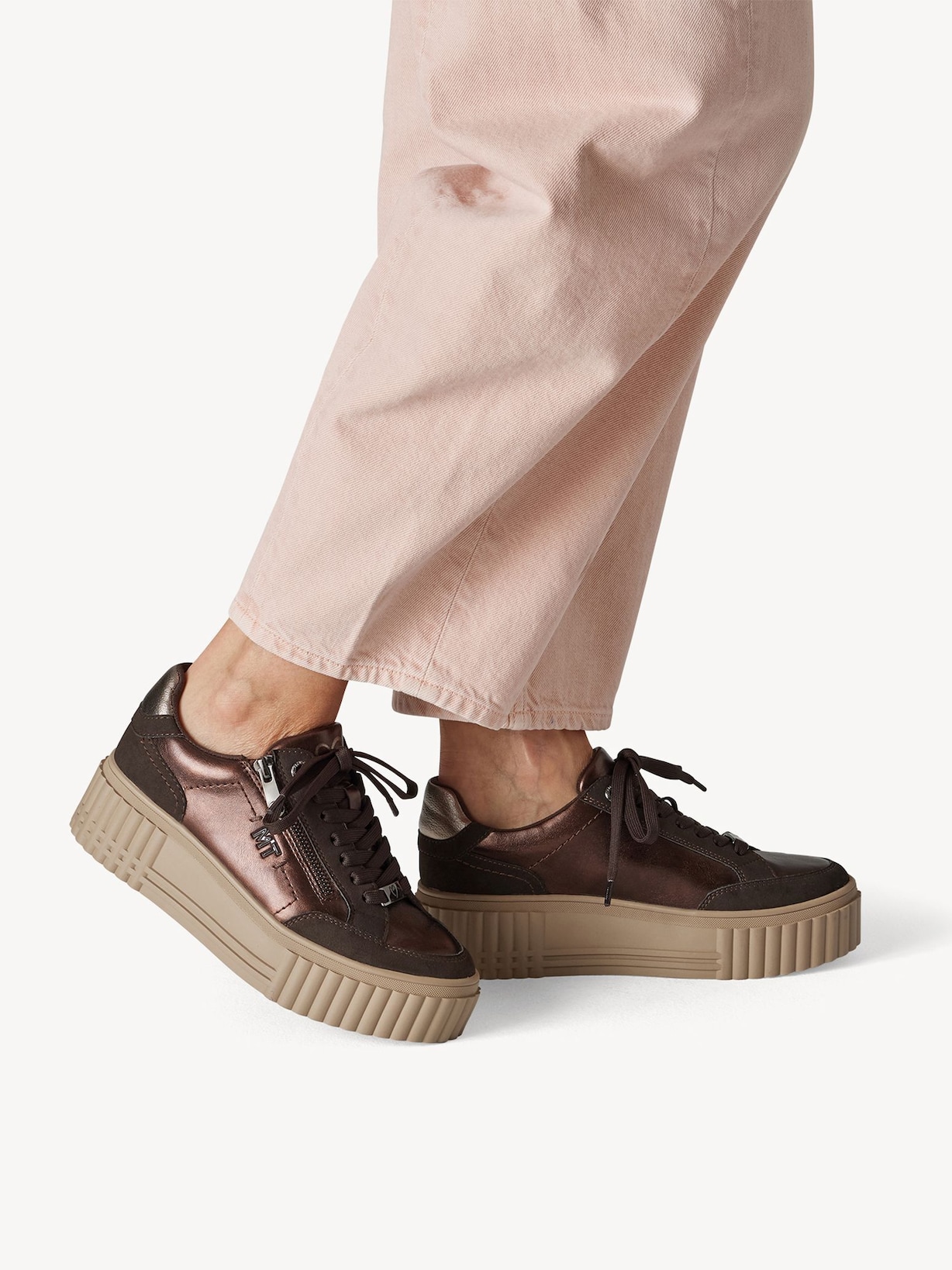 Marco Tozzi, Sneaker - brown MOCCA COMB, image 2 of 7
