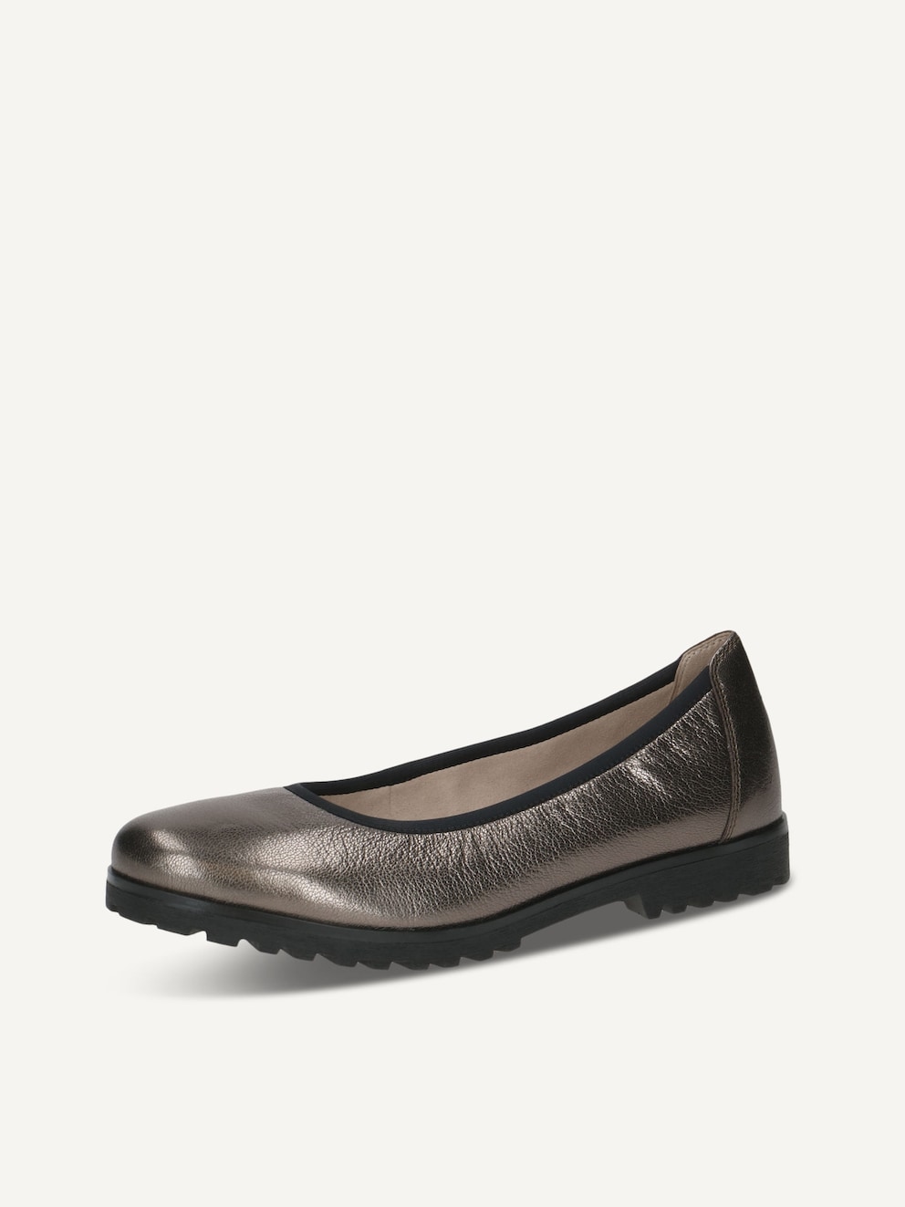Caprice, Ballerine en cuir - métallique PIOMBO METAL, image 2 sur 5