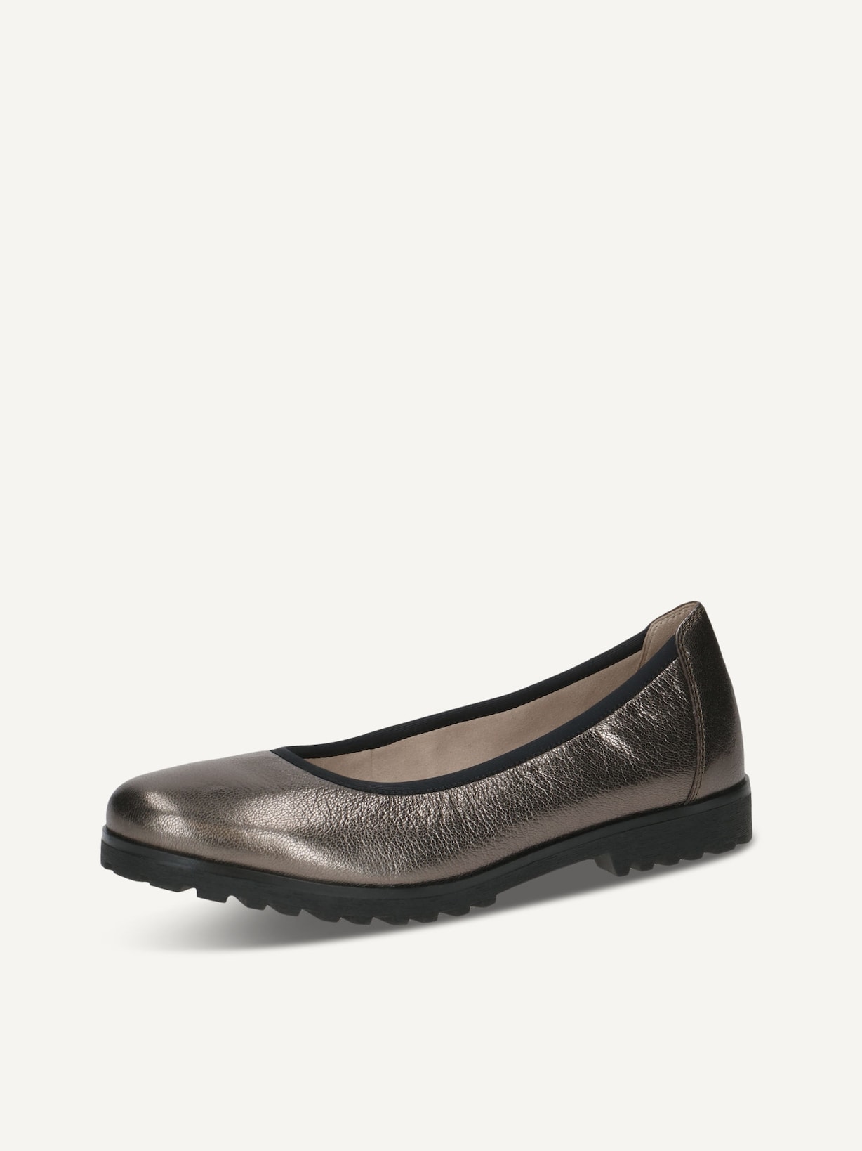Caprice, Ballerine en cuir - métallique PIOMBO METAL, image 2 sur 5