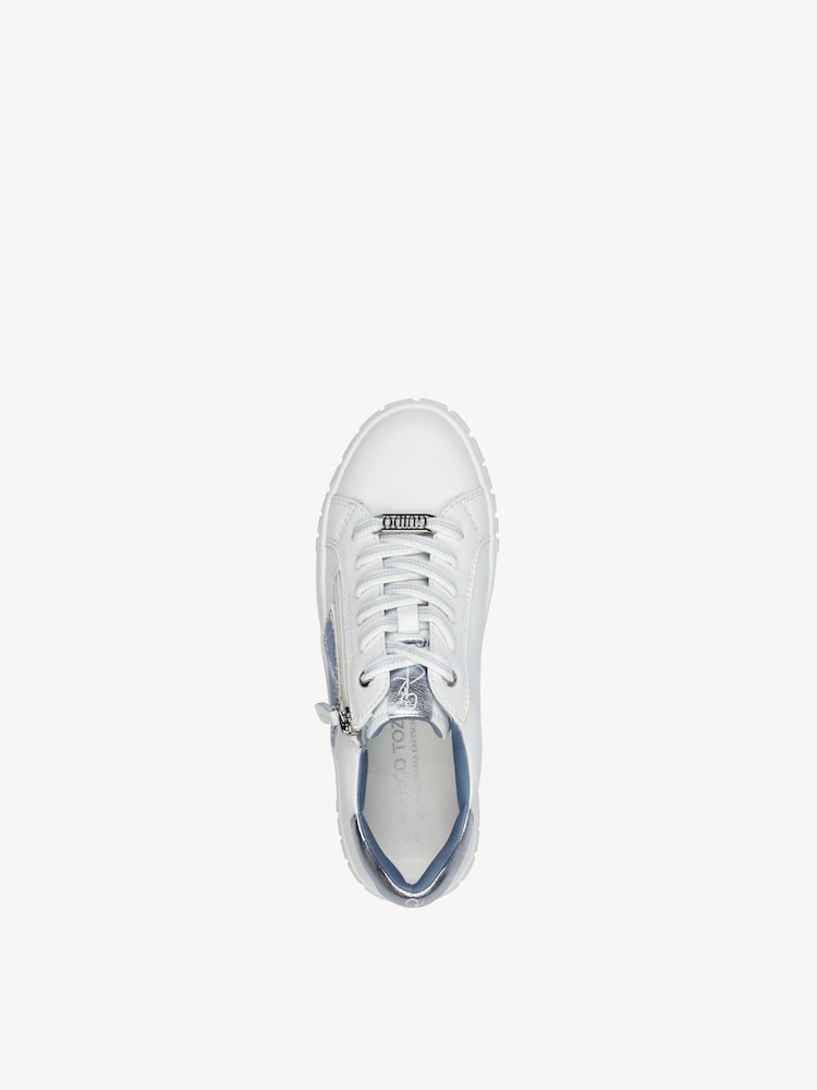 Marco Tozzi, Sneaker - bianco WHITE/LT.BLUE, immagine 3 di 6