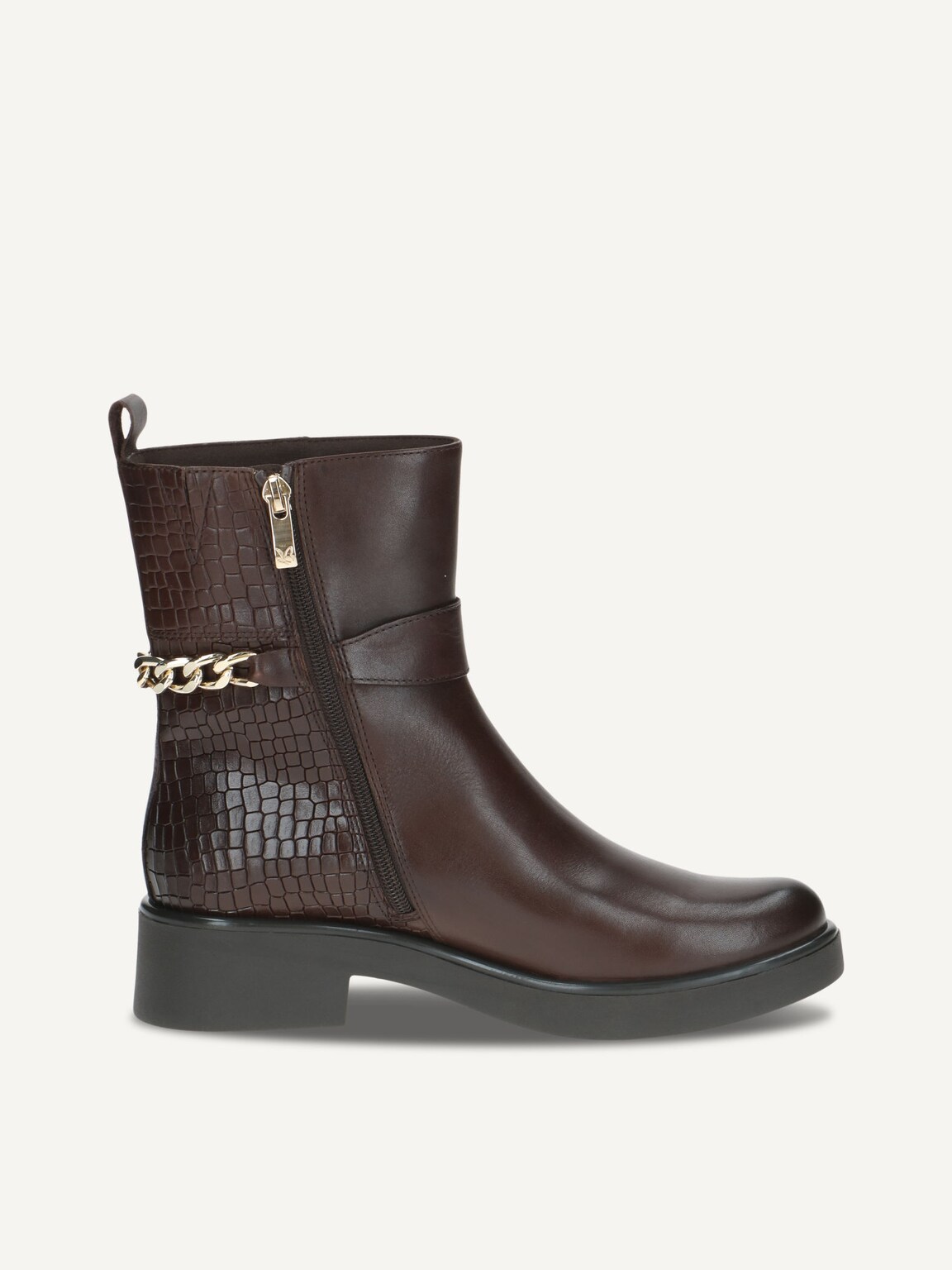 Caprice, Leather Bootie - brown DK BROWN COMB, image 4 of 6