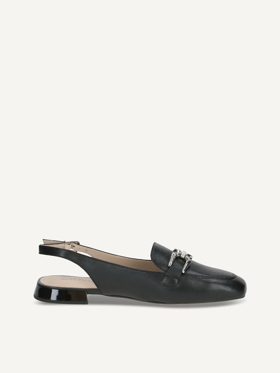 Caprice, Leather sling pumps - black BLACK NAPPA, image 3 of 5