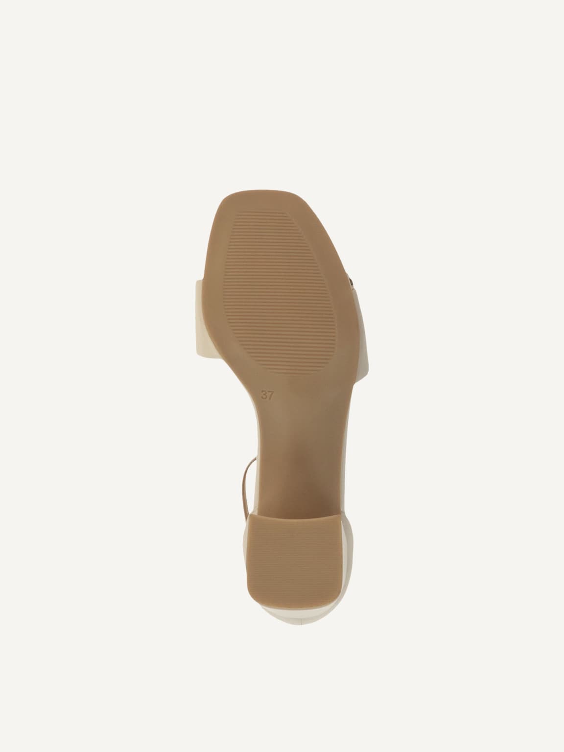 Caprice, Leather Heeled sandal - white OFFWHITE NAPPA, image 4 of 5