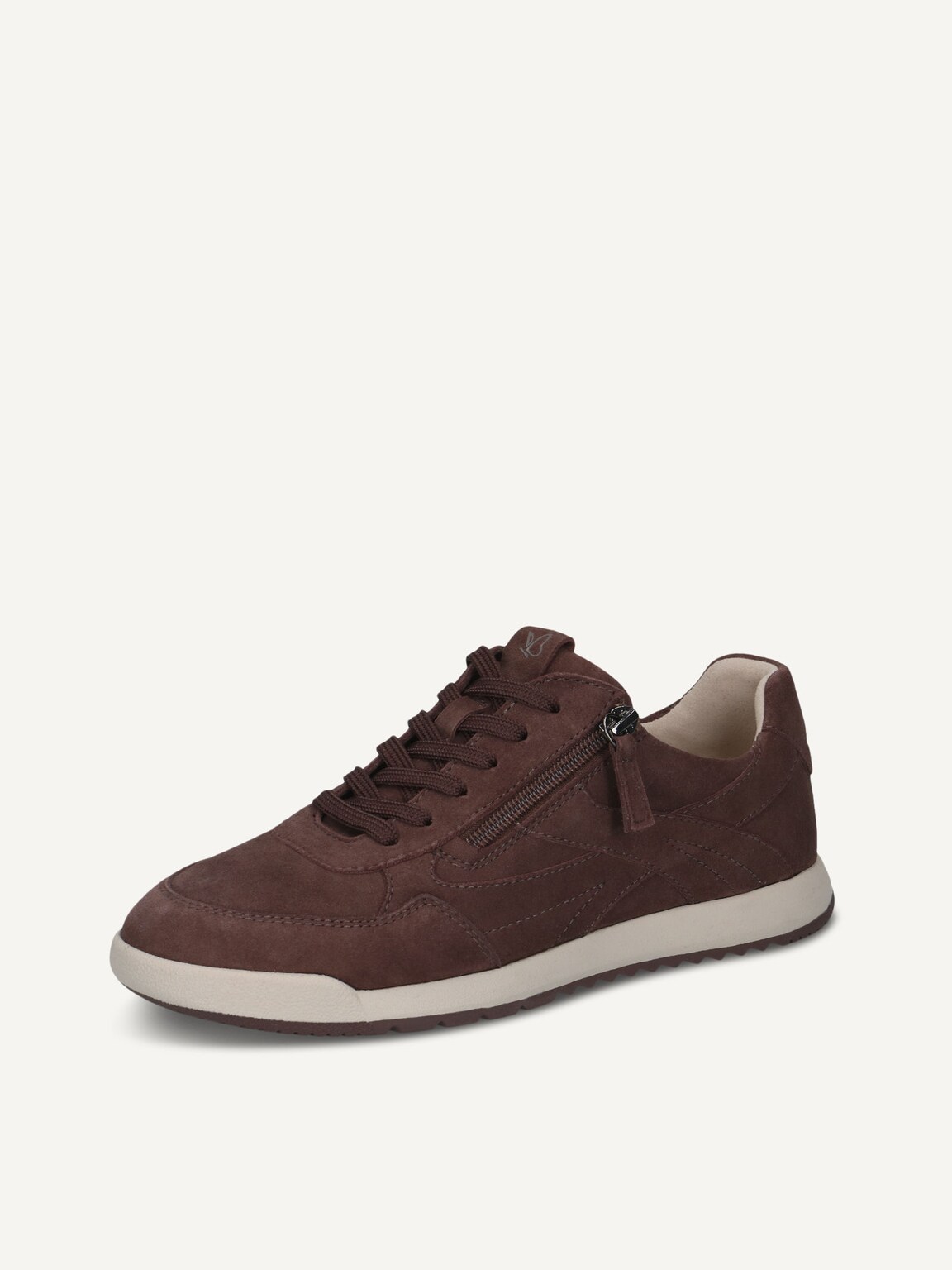 Caprice, Leather Sneaker - brown DK BROWN SUEDE, image 1 of 5