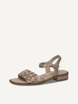Selected, Caprice, Leather Heeled sandal - grey STONE PERL COM