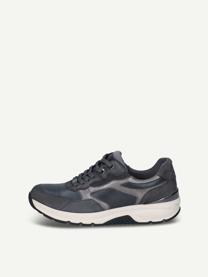 Caprice, Ledersneaker - grau DK GREY COMB