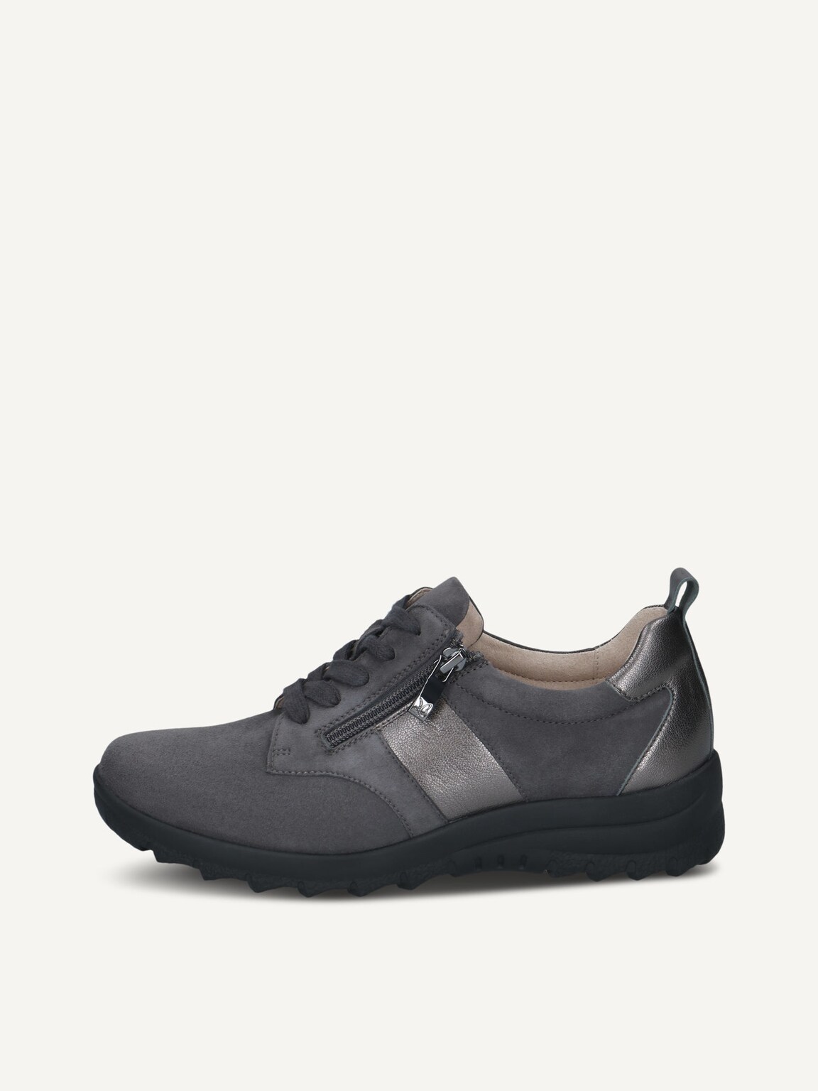 Caprice, Leather Low shoes - grey DK GREY COMB, image 2 of 5