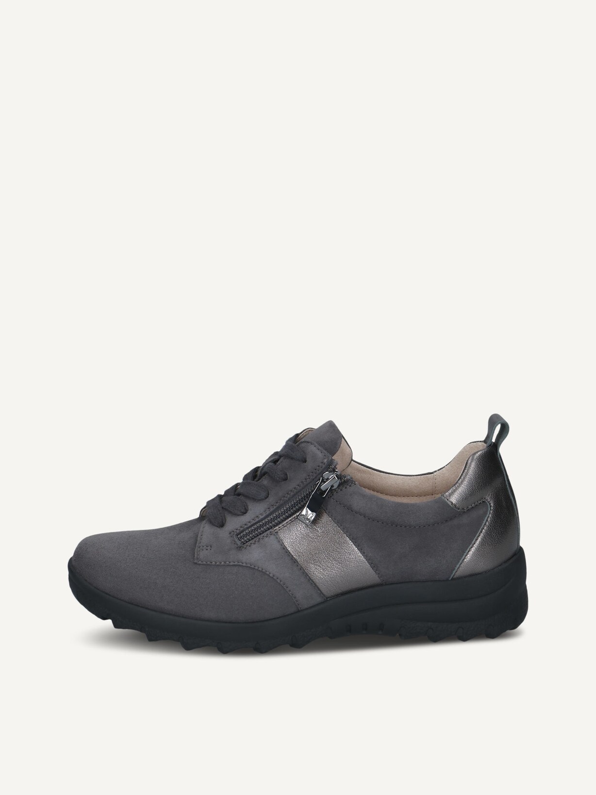 Caprice, Lederhalbschuh - grau DK GREY COMB, Bild 1 von 5