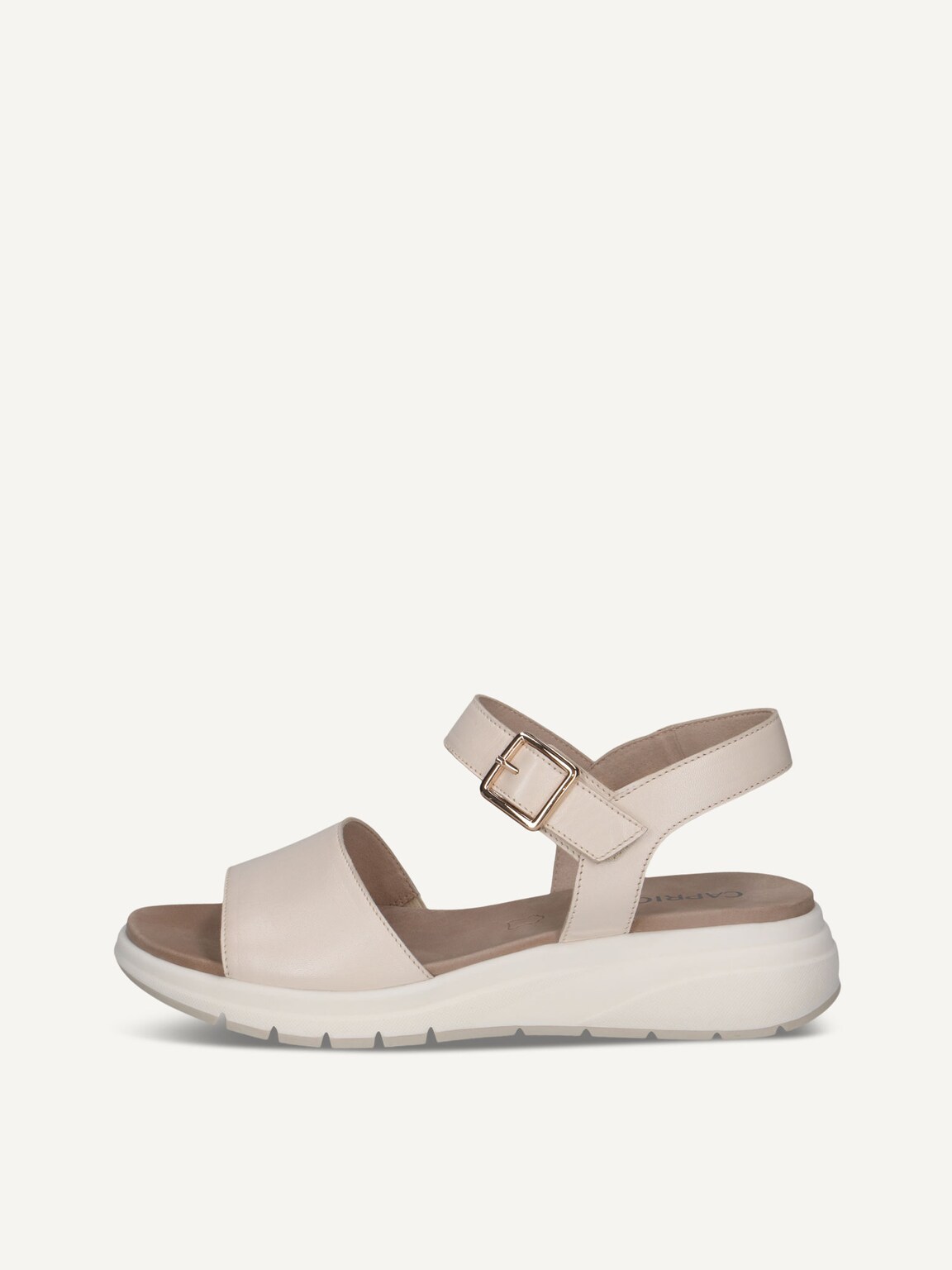 Caprice, Leather Sandal - beige CREAM PERLATO, image 2 of 5