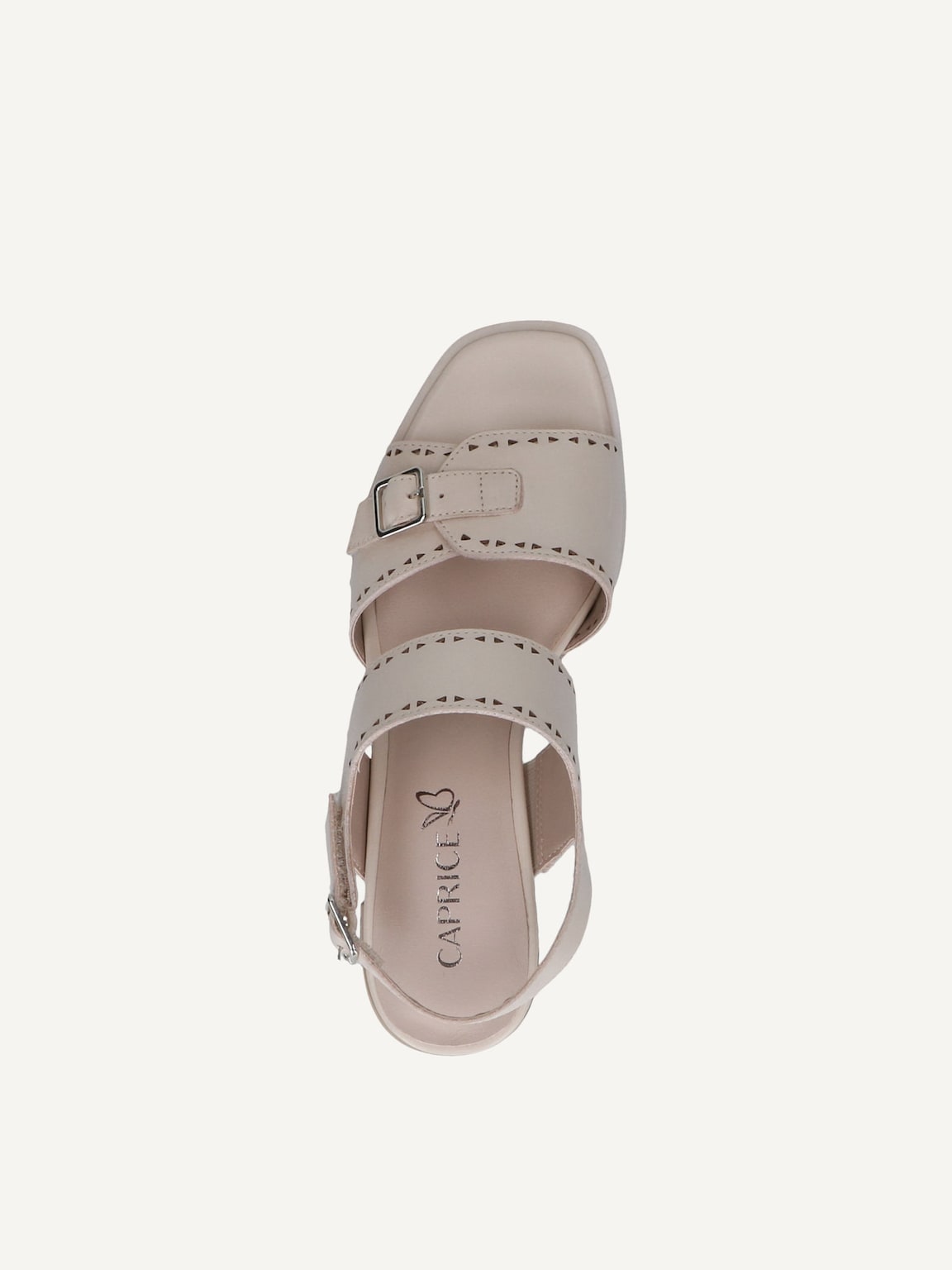 Caprice, Leather Heeled sandal - white OFFWHITE NAPPA, image 5 of 5