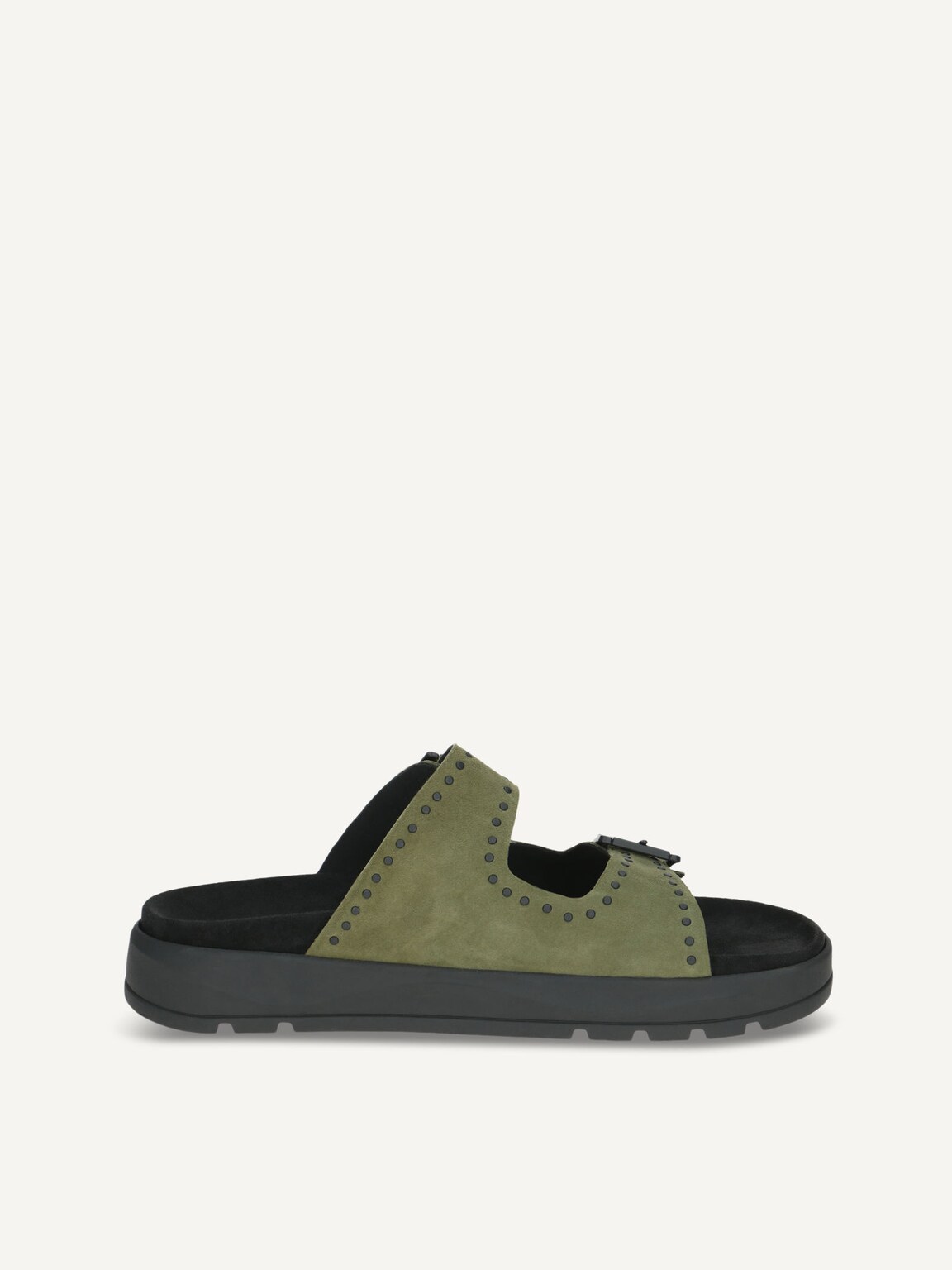 Caprice, Leather Mule - khaki KHAKI SUEDE, image 4 of 6