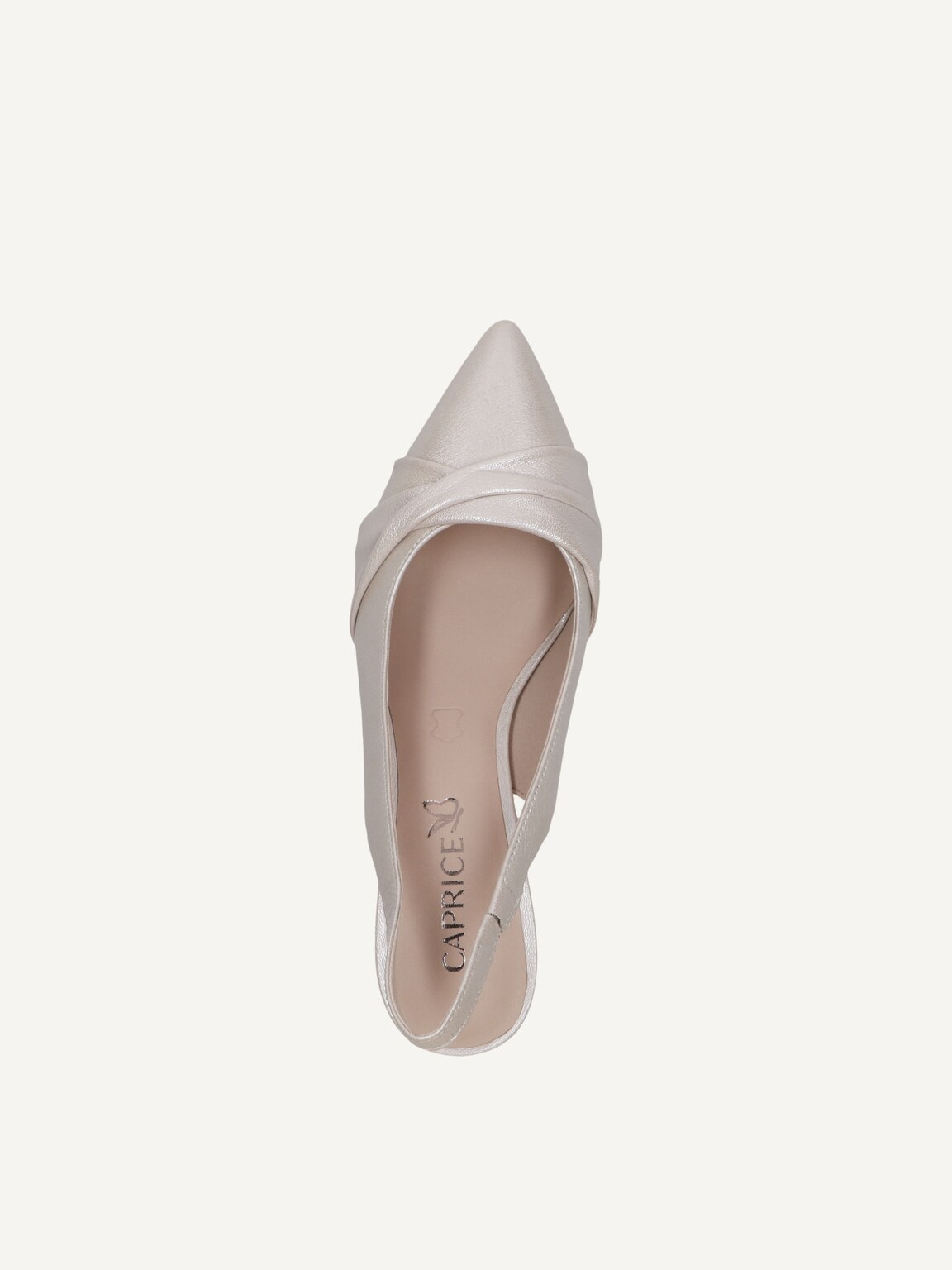 Caprice, Leather sling pumps - white OFFWHITE PERL., image 5 of 5