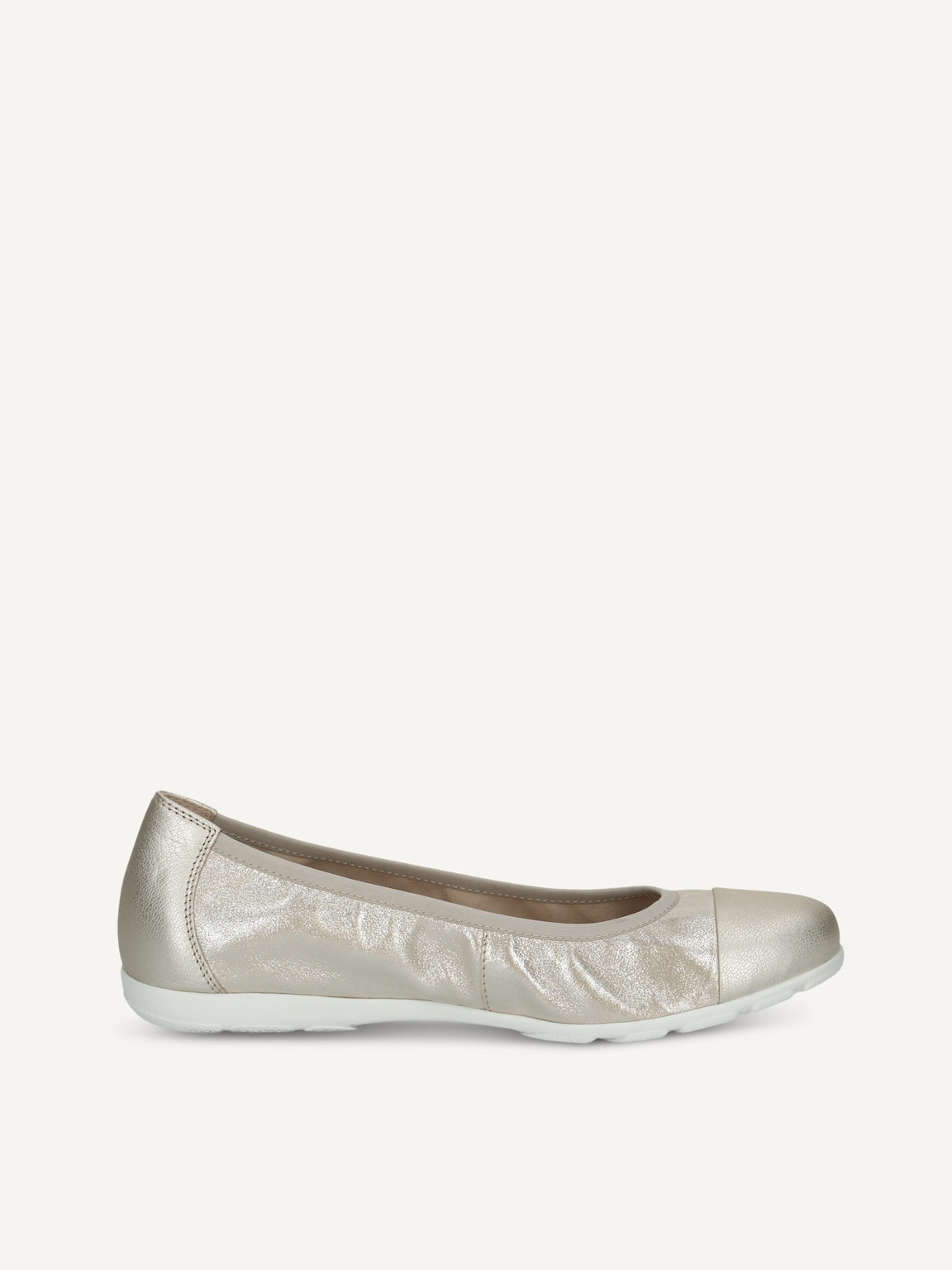 Caprice, Leather Ballerina - brown TAUPE METALLIC, image 3 of 5