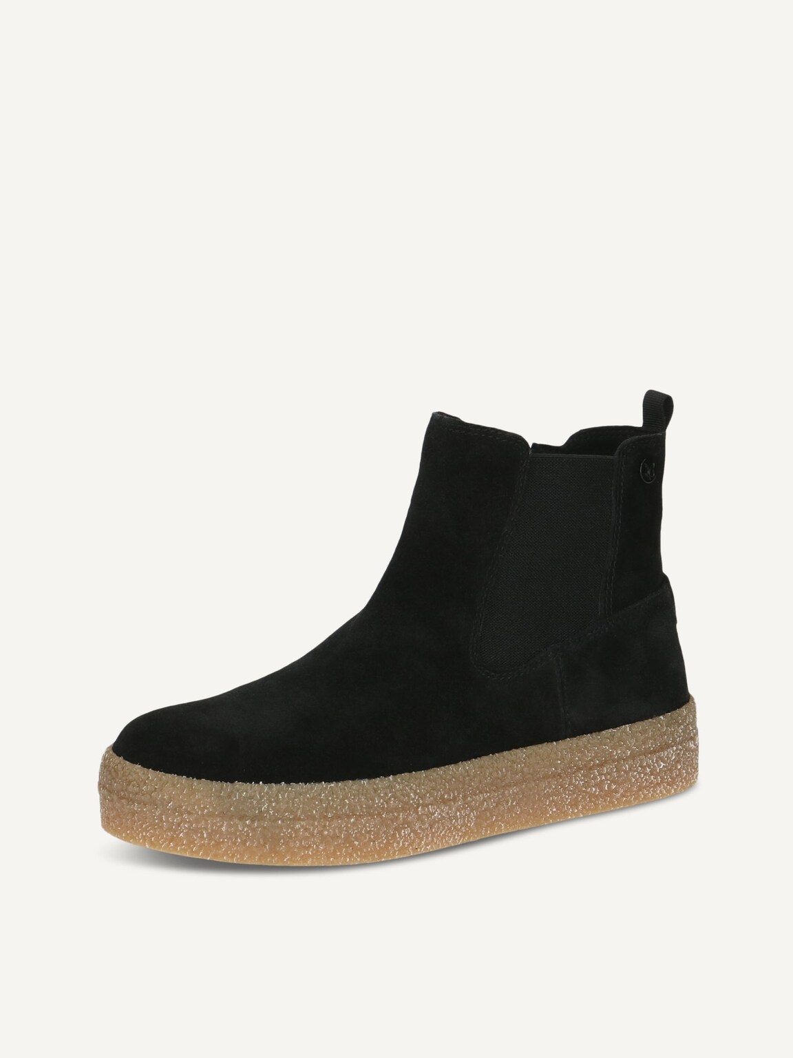 Caprice, Chelsea boot - black warm lining BLACK SUEDE, image 1 of 5