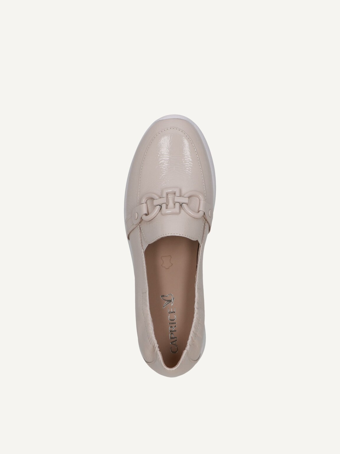 Caprice, Leather Slipper - white SNOW NAPLAK, image 5 of 5