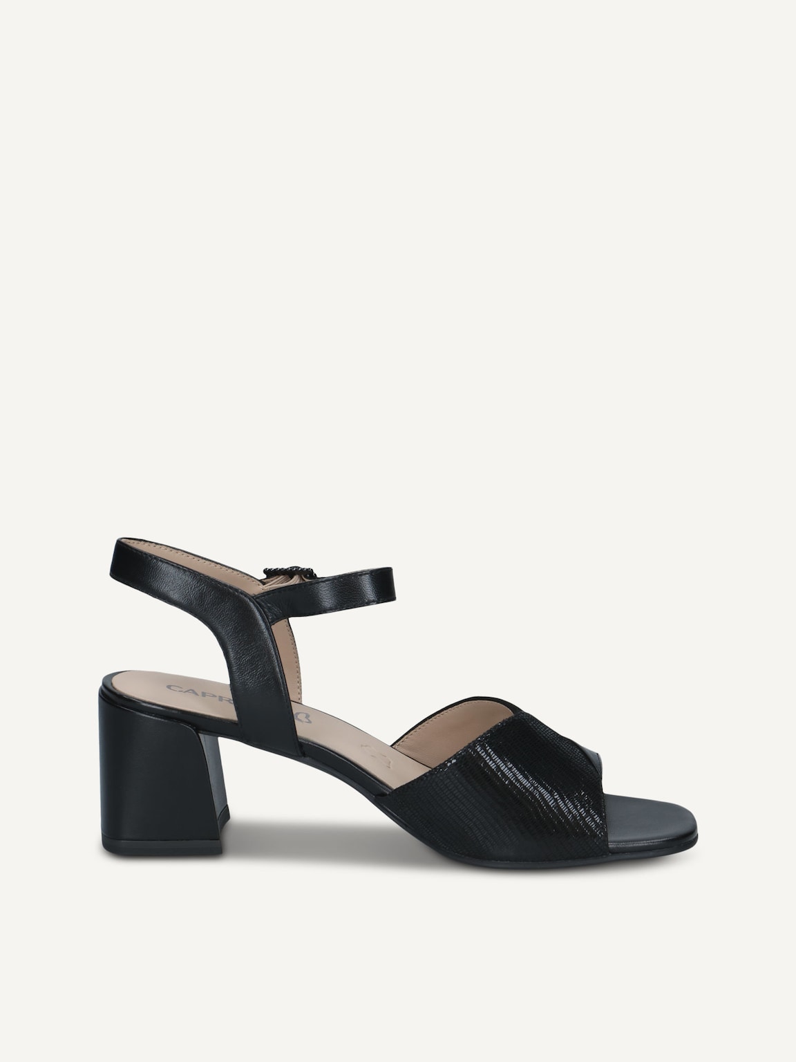 Caprice, Leather Heeled sandal - black BLACK COMB, image 3 of 5