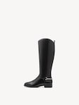 Ausgewählt, Marco Tozzi, Lederstiefel - schwarz BLACK