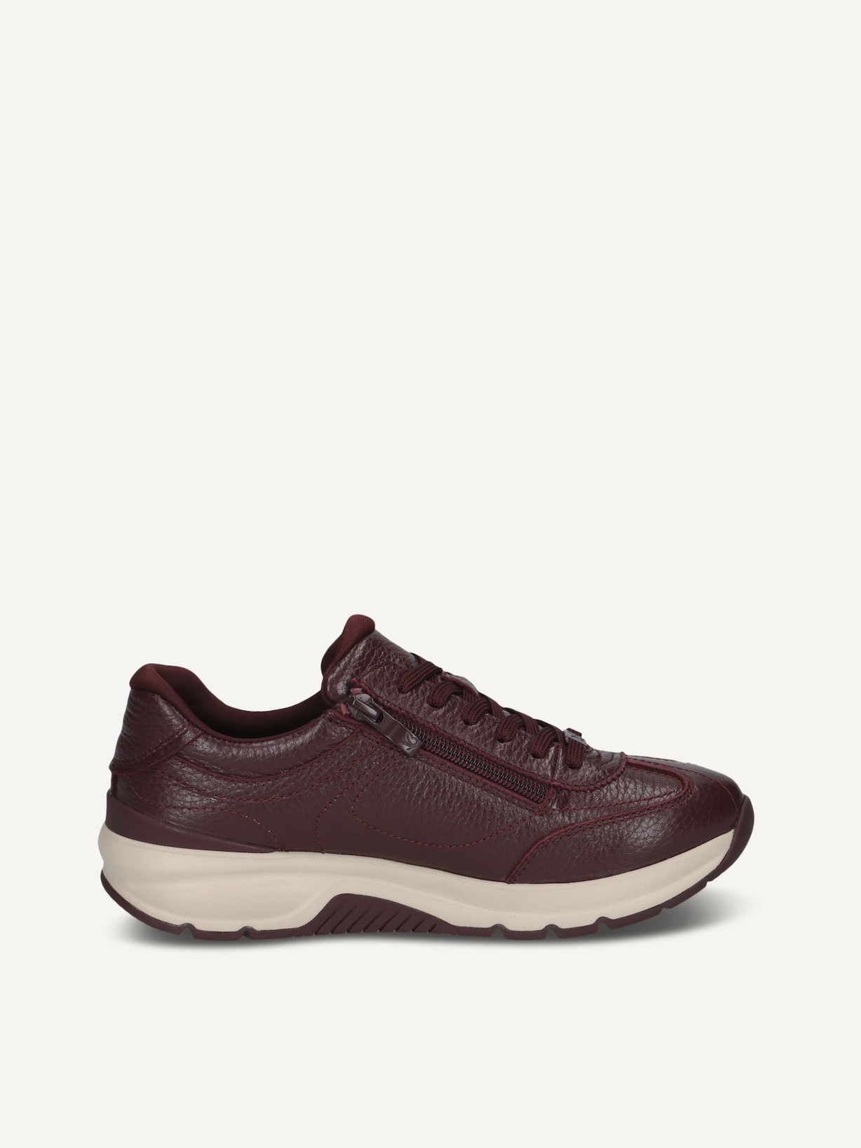 Caprice, Leather Sneaker - red BORDEAUX DEER, image 3 of 5
