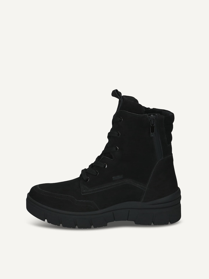Caprice, Bottine en cuir - noir BLACK NUBUC