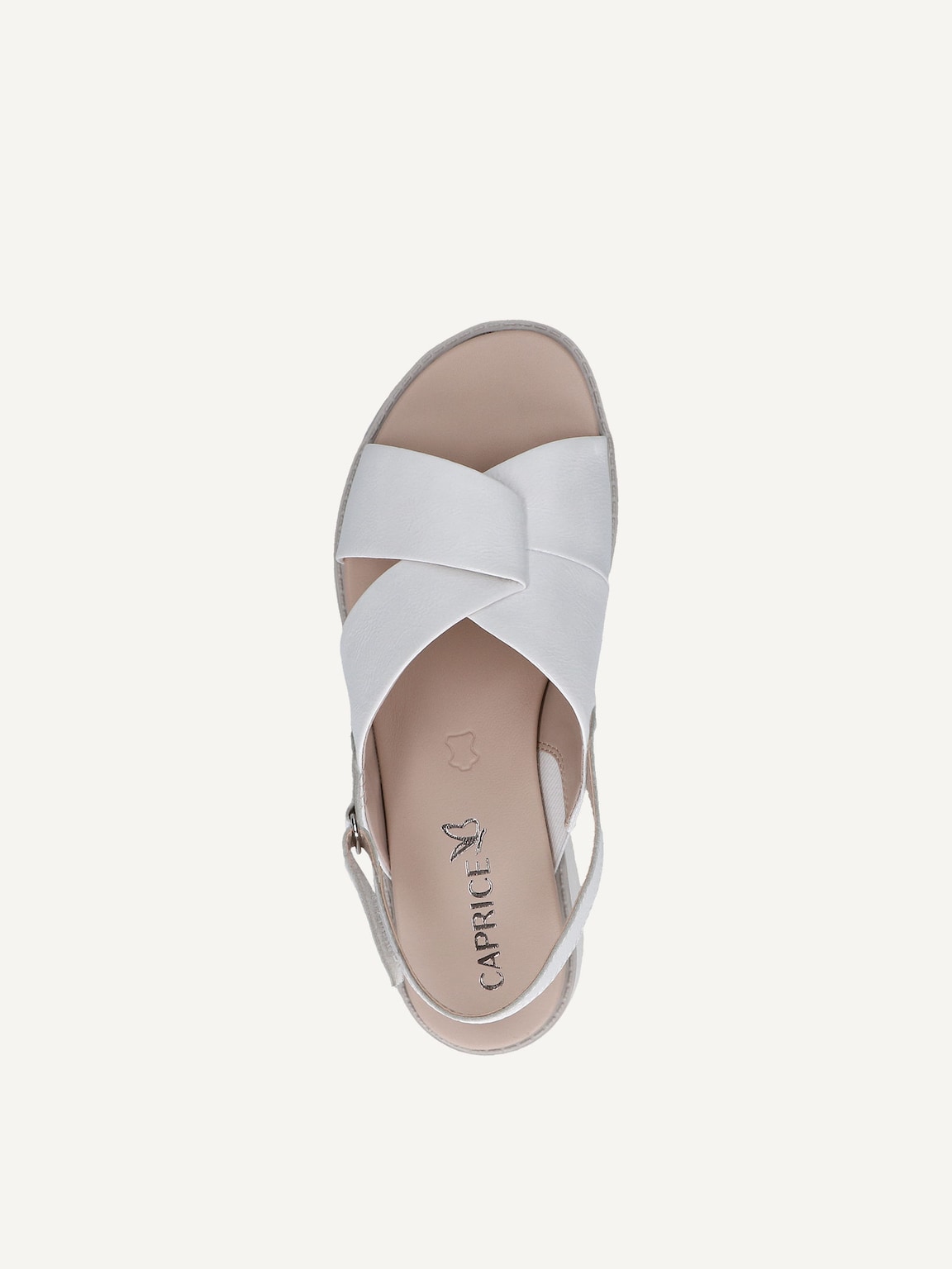 Caprice, Leather Sandal - white WHITE NAPLAK, image 5 of 5