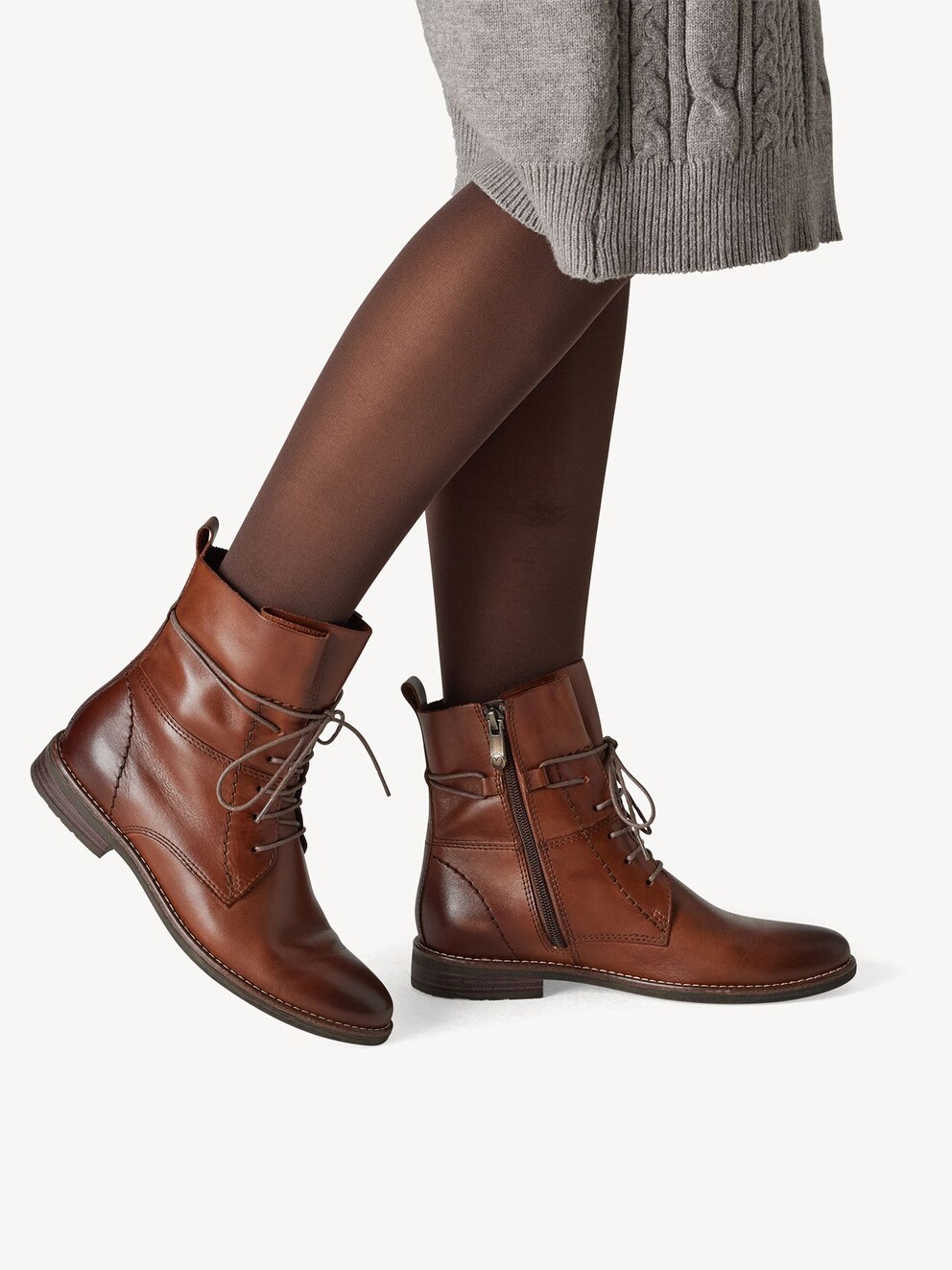 Marco Tozzi, Lederstiefelette - braun CHESTNUT, Bild 2 von 7
