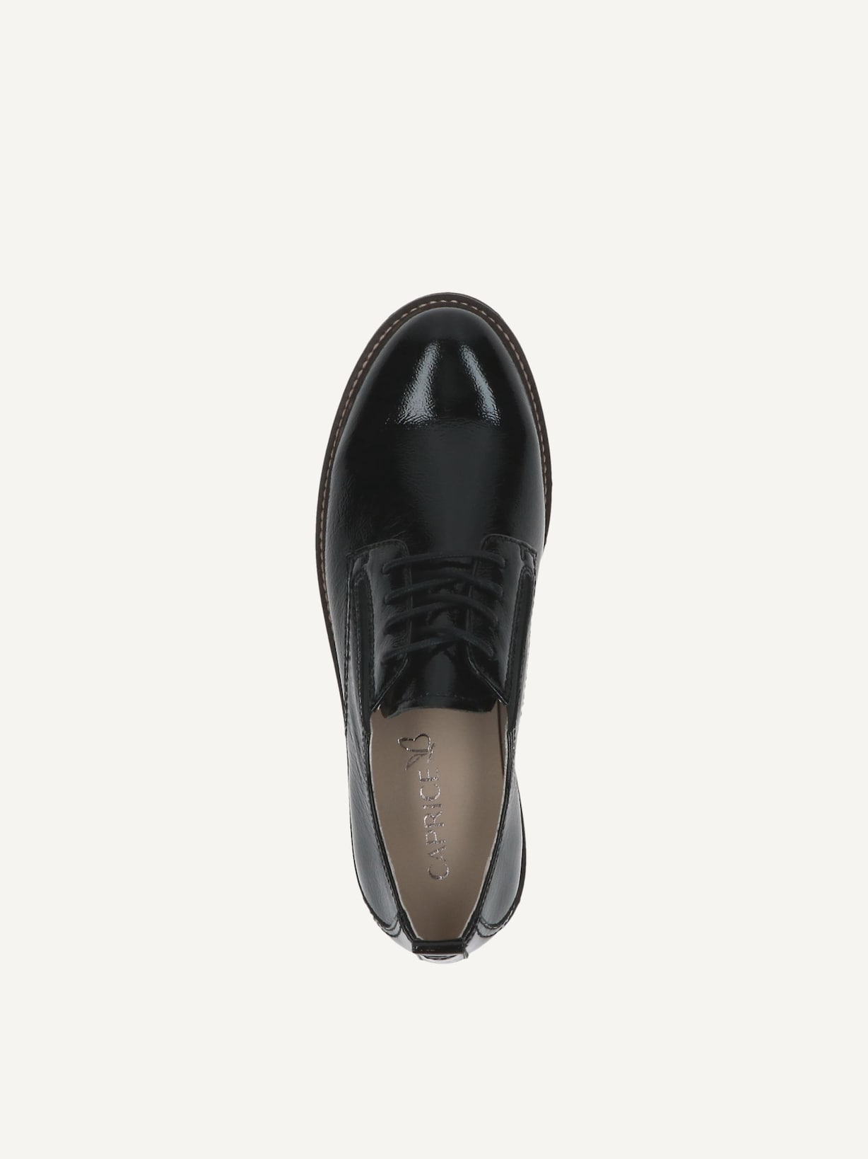 Caprice, Derbie en cuir - noir BLACK NAPLAK, image 4 sur 5