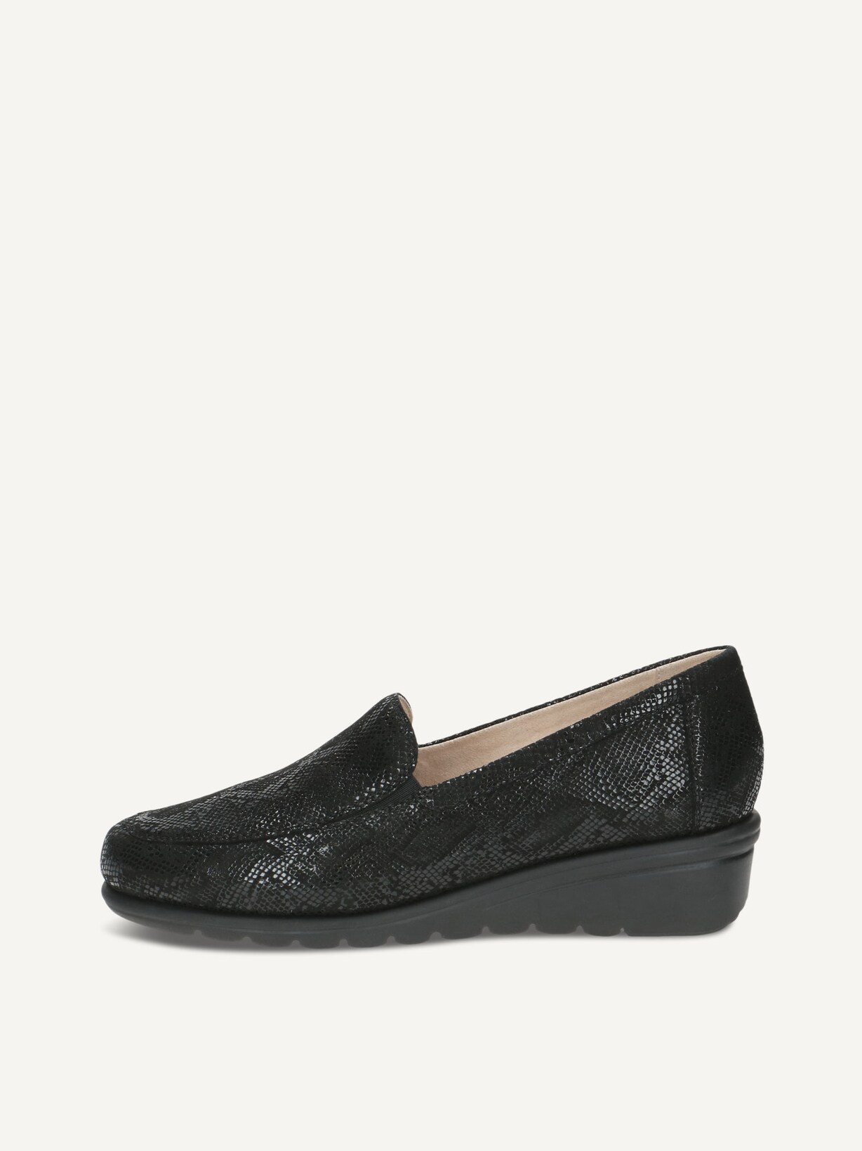 Caprice, Slipper en cuir - noir BLACK REPTILE, image 1 sur 5