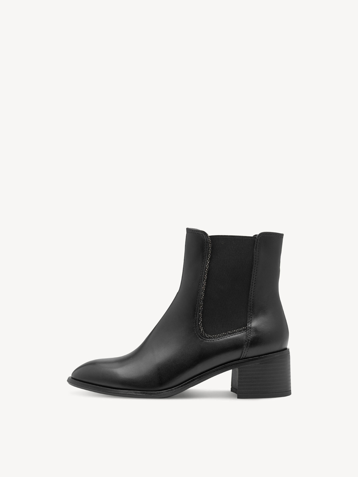 Marco Tozzi, Leren Chelseaboot - zwart BLACK NAPPA, afbeelding 3 van 7