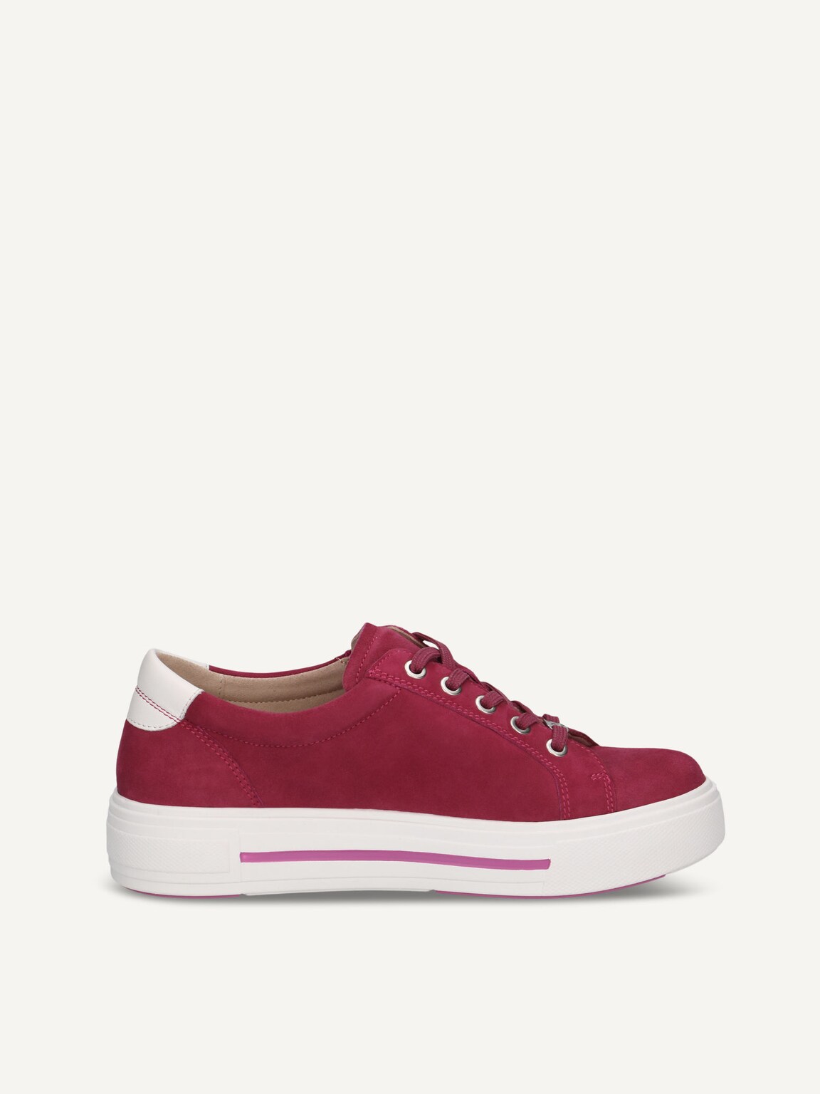 Caprice, Leather Sneaker - pink PINK SUEDE, image 4 of 6