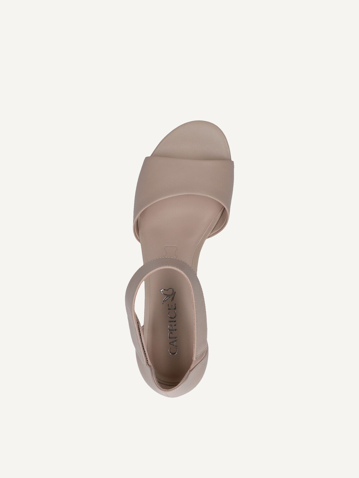 Caprice, Leather Heeled sandal - beige BEIGE NAPPA, image 9 of 10