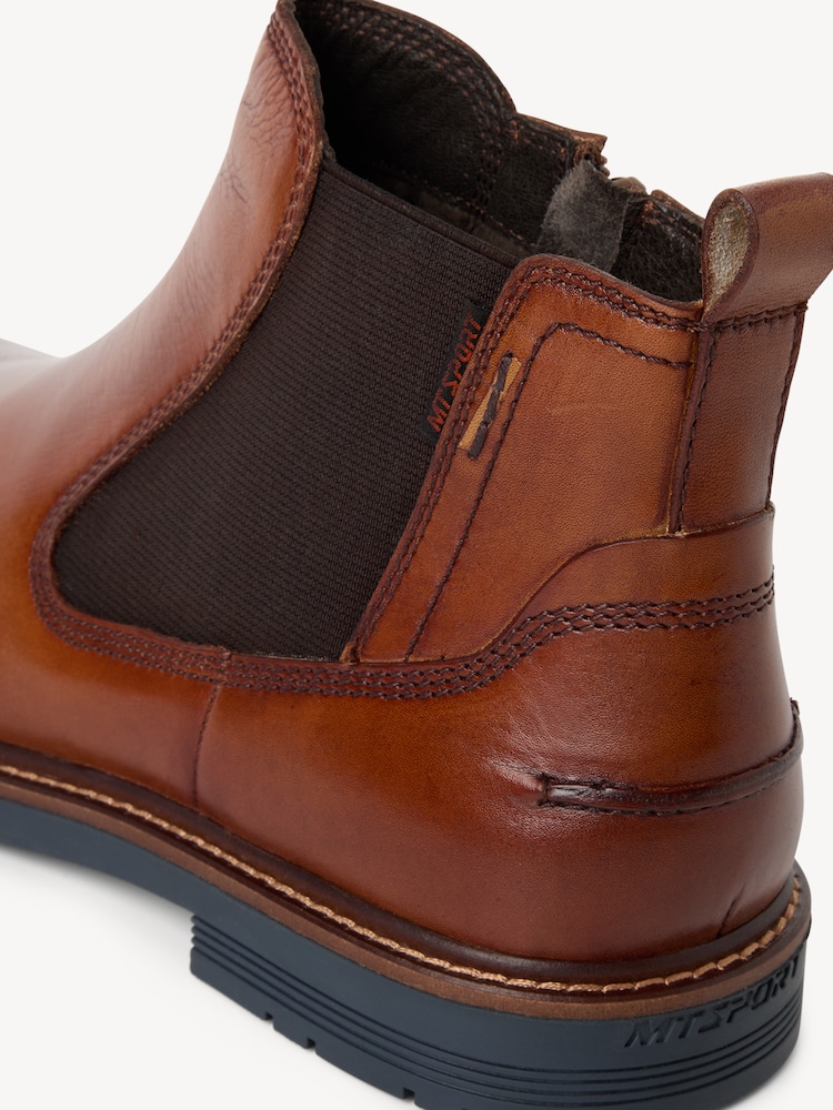 Marco Tozzi, Leather Chelsea boot - brown, COGNAC, Image 5 of 6