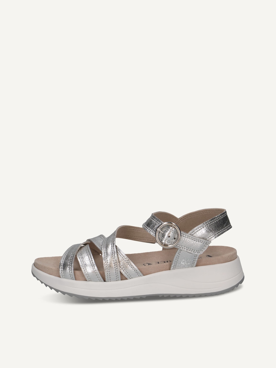 Caprice, Leather Sandal - silver SILVER METAL., image 2 of 5