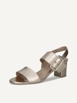 Not selected, Caprice, Leather Heeled sandal - metallic LT.GOLD METAL.