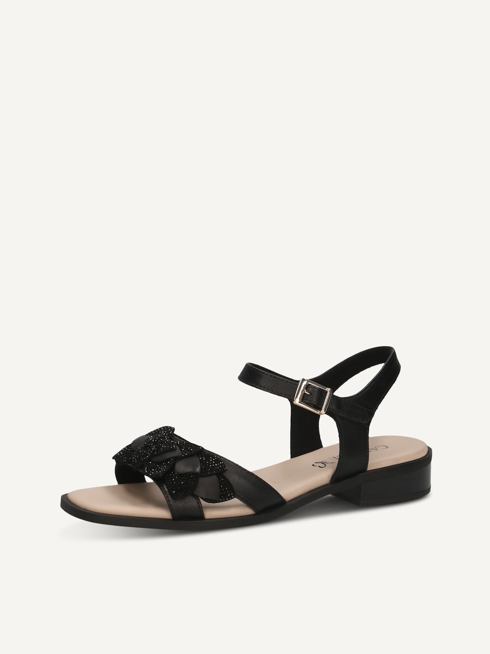 Caprice, Leather Heeled sandal - black BLACK COMB, image 1 of 6