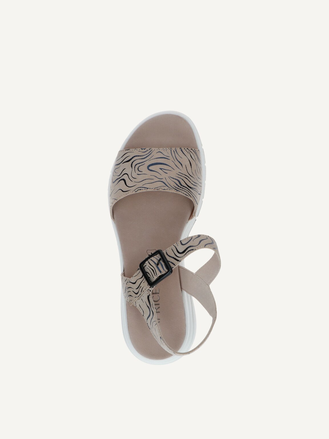 Caprice, Leather Sandal - beige BEIGE/BLACK, image 5 of 5